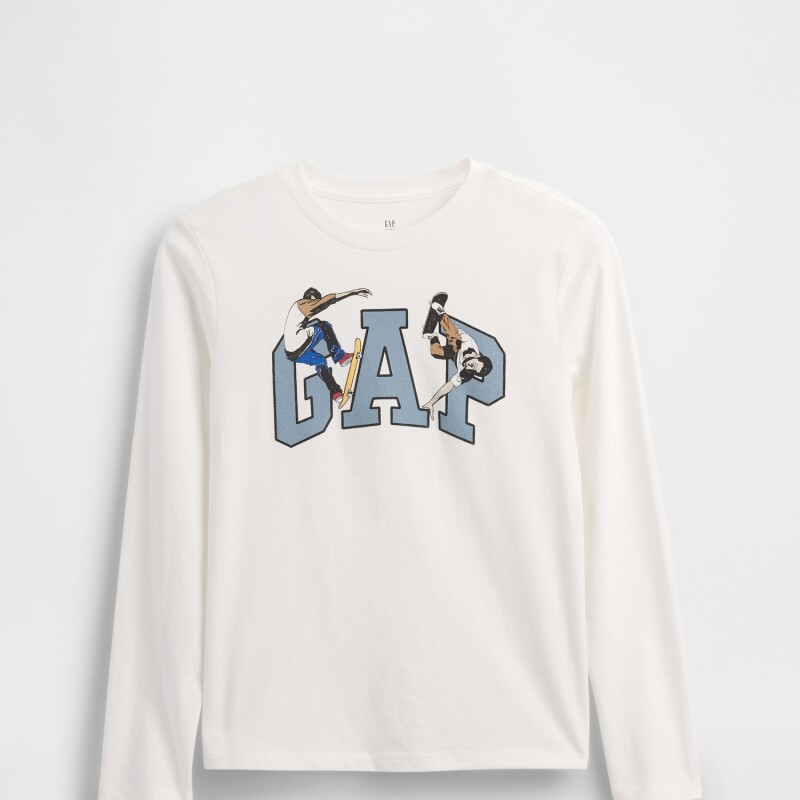 FRCH AUG LS VALUE GRAPHICS NEW OFF WHITE