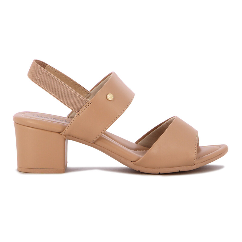 Sandalia Comfortflex Taco 5cm Kaki