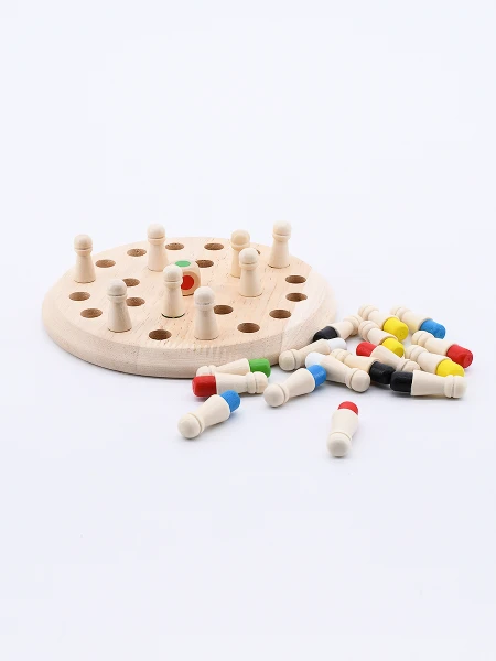 JUEGO DE MOMORIA MADERA MARRON