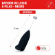 Batidor de leche a pilas NEGRO