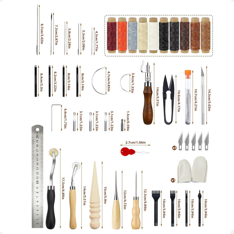 Kit De Artesanía De Cuero Y Reparación De Tapicería Kit De Artesanía De Cuero Y Reparación De Tapicería