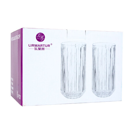 Set de 6 vasos de vidrio 400ml Set de 6 vasos de vidrio 400ml