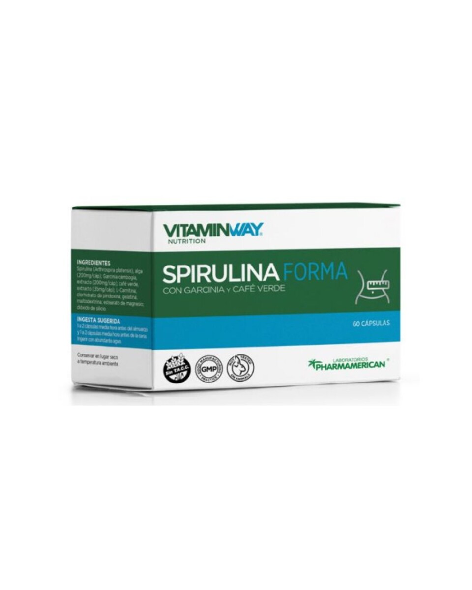 ¡OFERTA POR VENCIMIENTO! Spirulina Forma 60 caps Vitaminway 