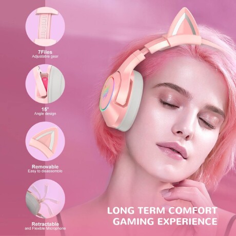 Auricular Gamer Onikuma K9 Rgb ROSA