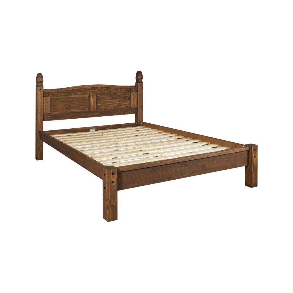 CAMA 2 PLAZAS MADERA MARRON MEX