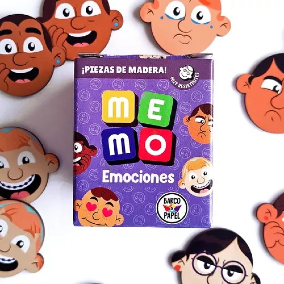 Juego De Memoria Me Mo Emociones Barco De Papel 