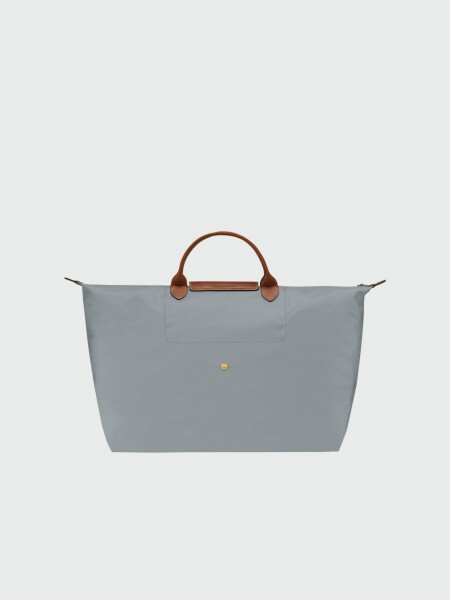 Longchamp -Bolso de viaje Longchamp plegable con cierre y asa corta, Le pliage Gris