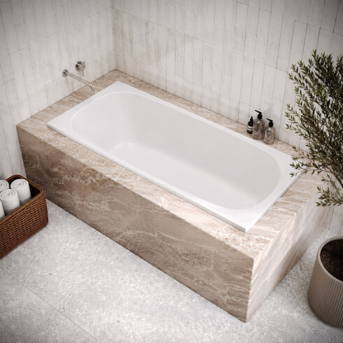 BAÑERA ACRILICO DE EMPOTRAR 150X70X42 BLANCO BLANCO