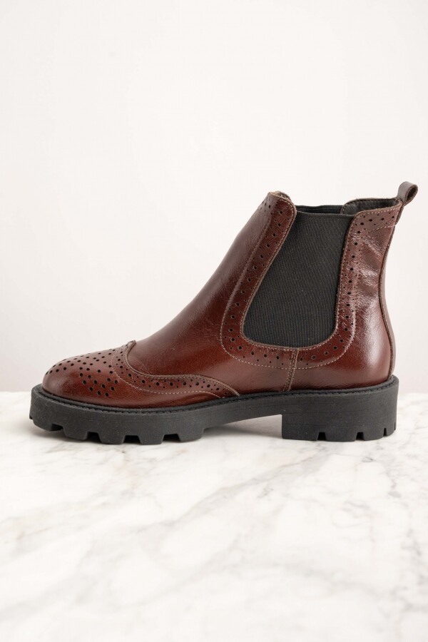 Bota Cuero Cafe