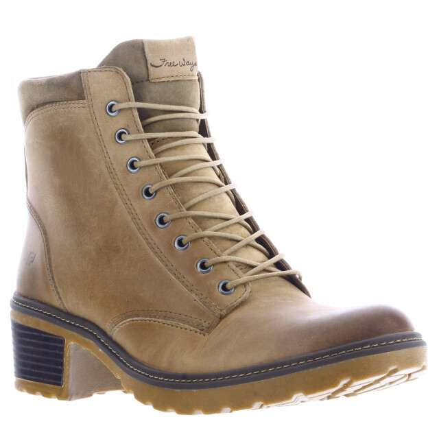 Bota de Mujer Freeway Casual Beige Arena (Cuero Graso)