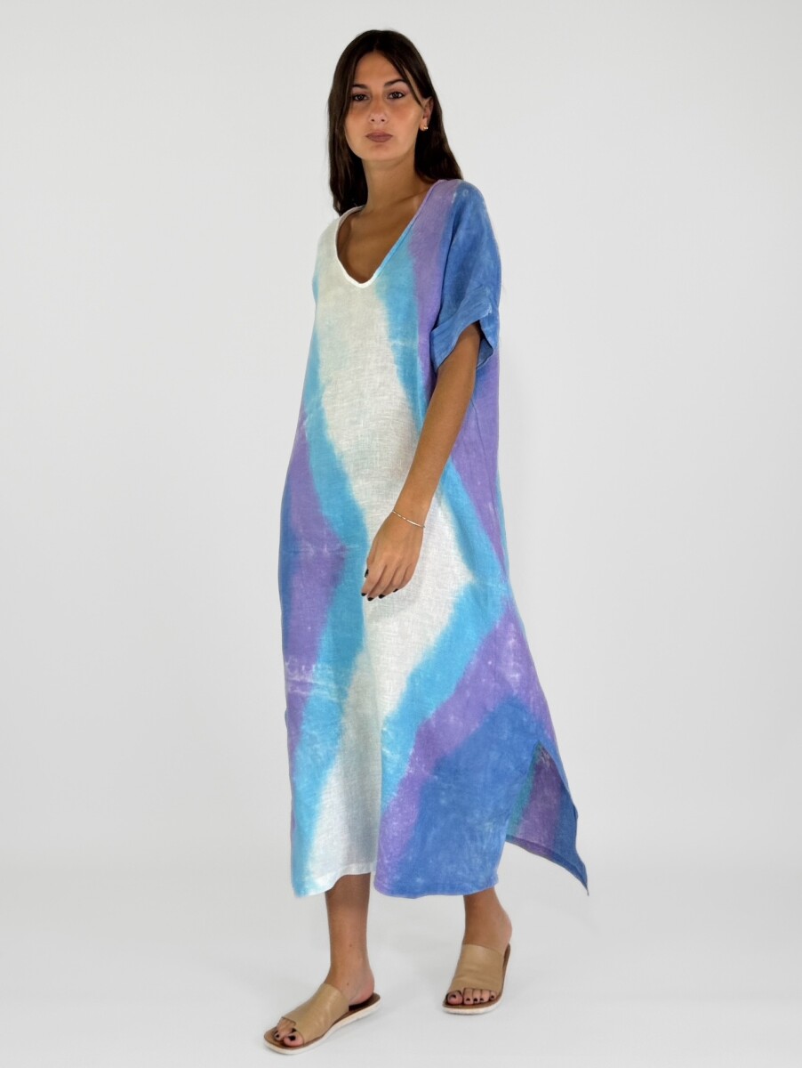 VESTIDO AGRAFE - TURQUESA 