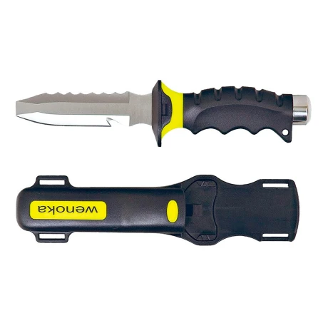 Deep See - Cuchillo Jack Blunt D8267 - Punta Roma. Hoja 5" Acero Inoxidable Serie 420. Incluye: corr 001