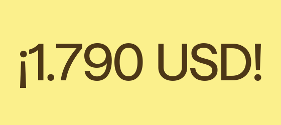 Oportunidades a USD 1.790