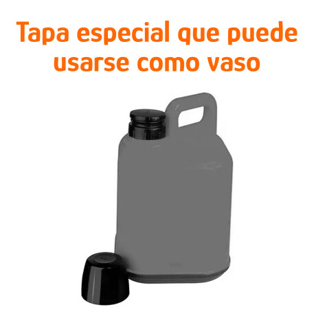 Bidón Térmico 5L Frio/Calor Tapa Manija Reforzada Portátil Gris