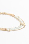 Set de 3 pulseras dorado