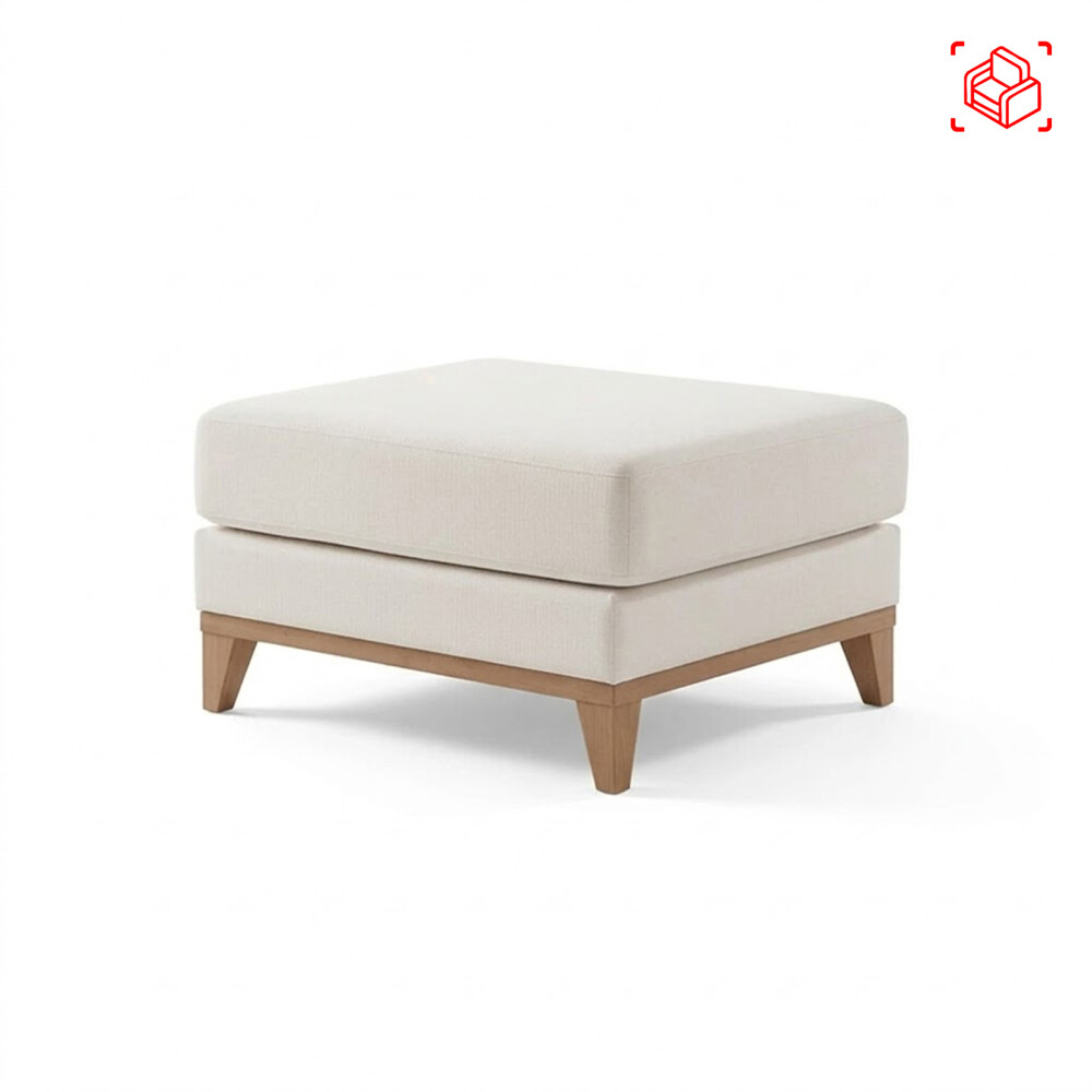 PUFF EASY CLEAN TELA BLANCO LUXOR PREMIUM HUESO