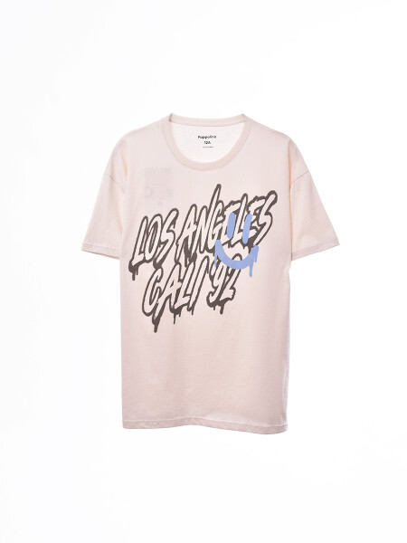 REMERA OVER FAST BEIGE