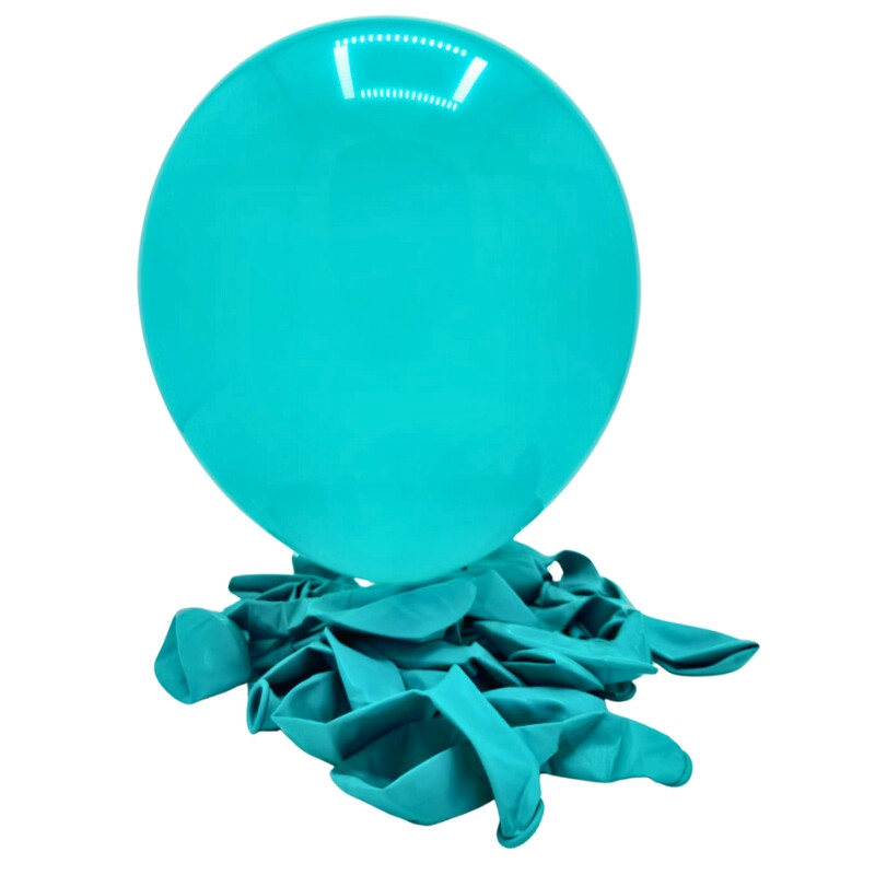 Globos R12 X25 Verde Agua Liso