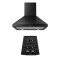 Campana Extractora Aeris 60CM Negro Pack De Campana Extractora Aeris 60CM + Anafe A Gas Vulcano Duo 2 Negro