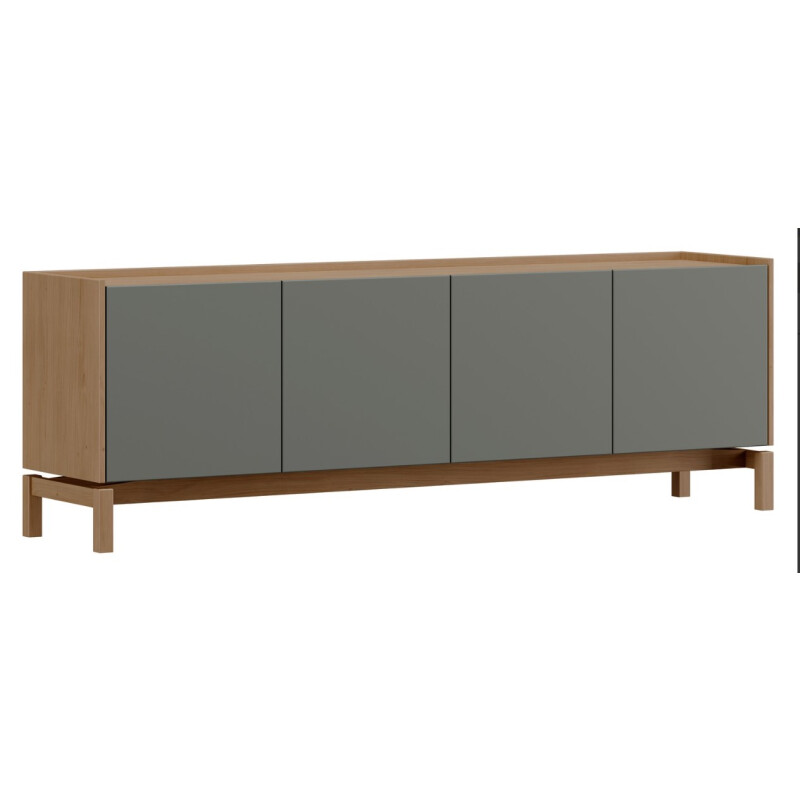 Rack Estante Barcelona – 2 Puertas y 2 Cajones Color Roble / Ferrolack Rack Estante Barcelona – 2 Puertas y 2 Cajones Color Roble / Ferrolack