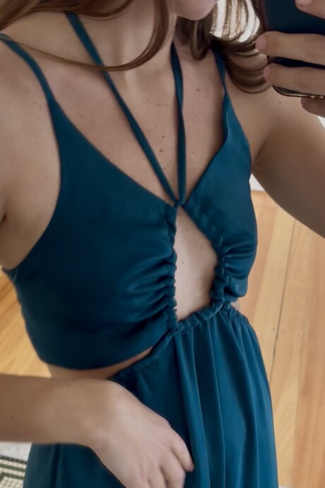 Vestido Astral Petróleo