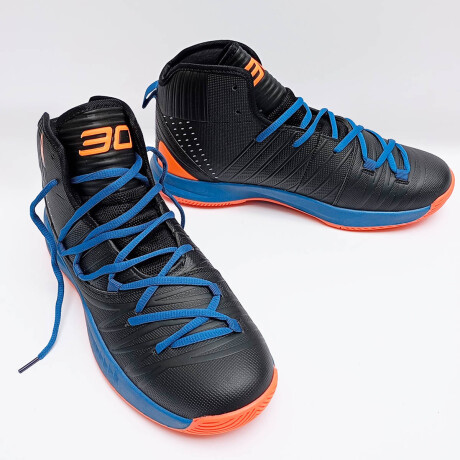Calzado Deportivo De Basketball Adulto Championes Negro Azul
