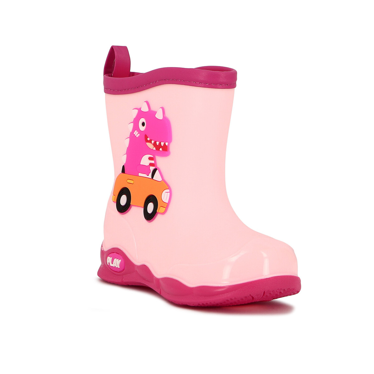 Macri Bota Lluvia C/ Dinosaurio - Niño/a - Rosado 