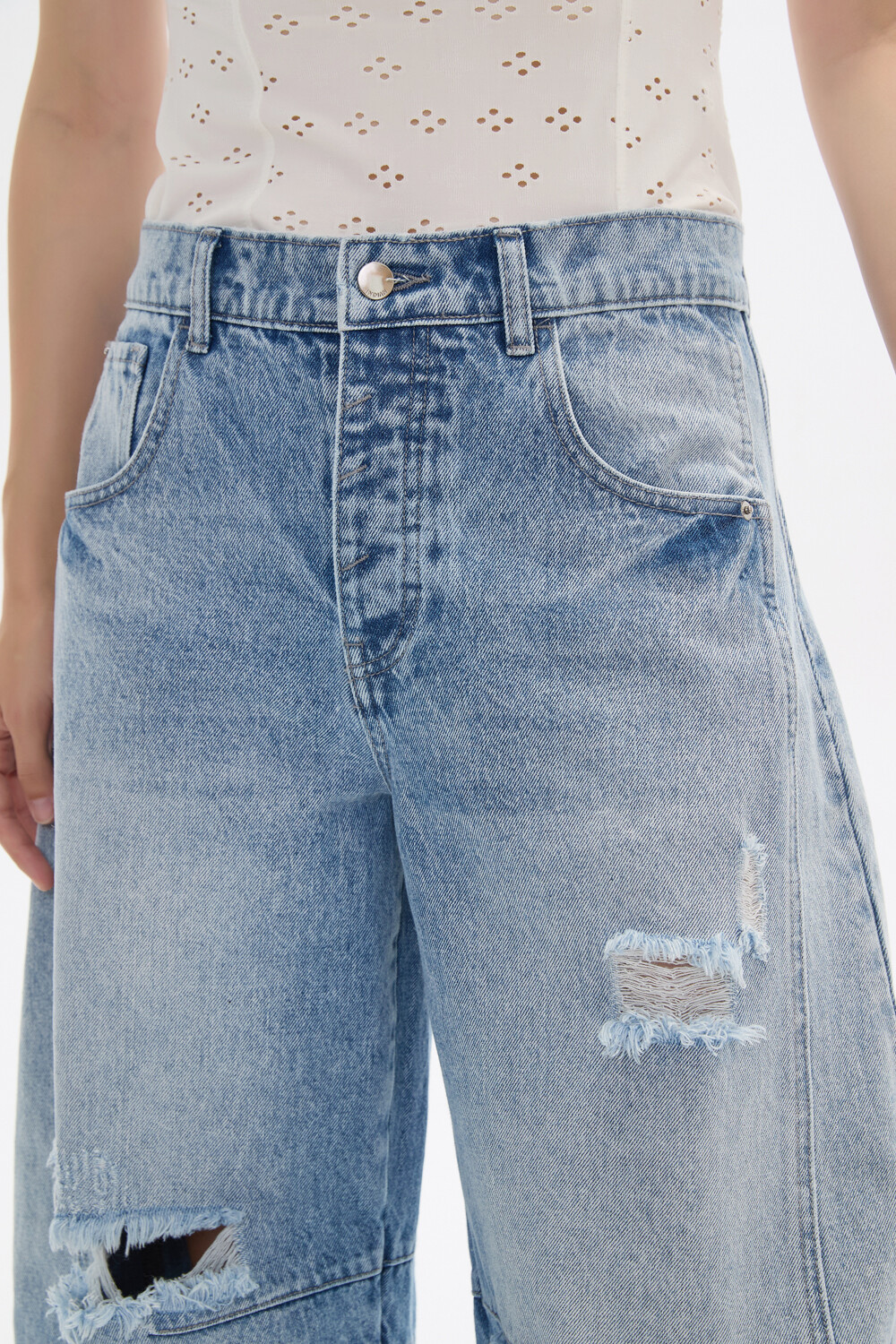 Pantalon Rynar Celeste Grisaceo