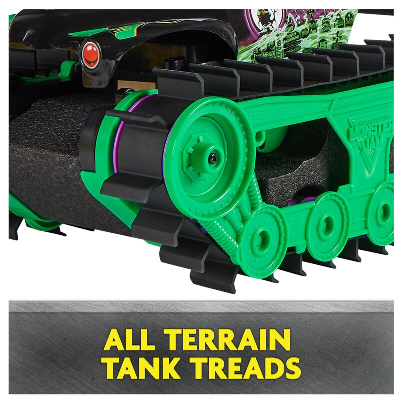 Monster Jam, Grave Digger Trax All-Terrain con control remoto para exteriores Monster Jam, Grave Digger Trax All-Terrain con control remoto para exteriores