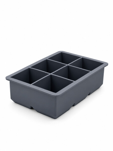 CUBETERA SILICONA 6 CUBOS GRIS