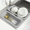 Escurridor para pileta de cocina bacha gris