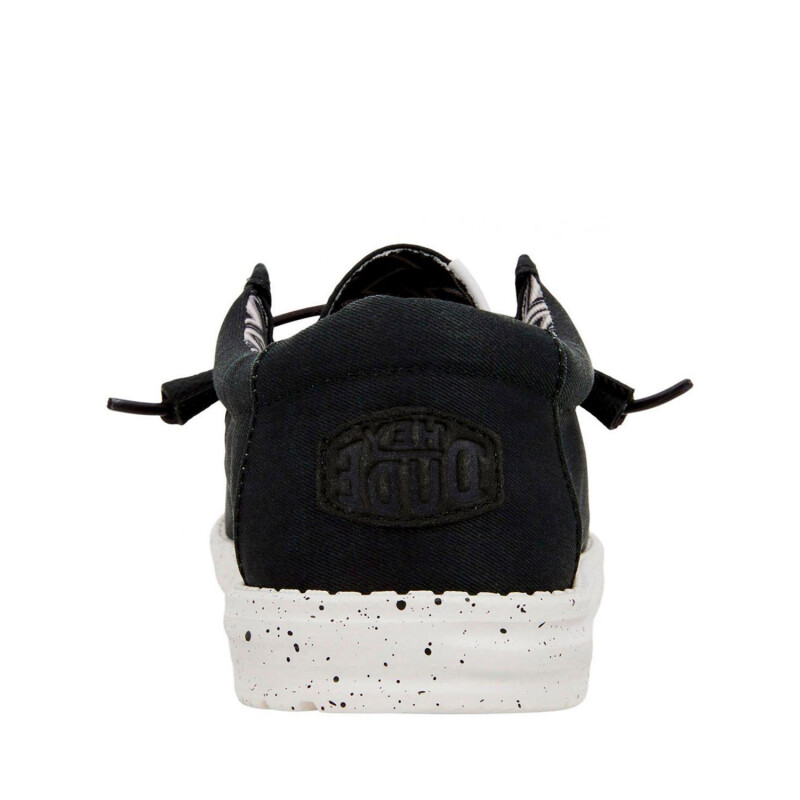 Zapatos Hey Dude Wally Canvas Slip-On M - Negro Zapatos Hey Dude Wally Canvas Slip-On M - Negro