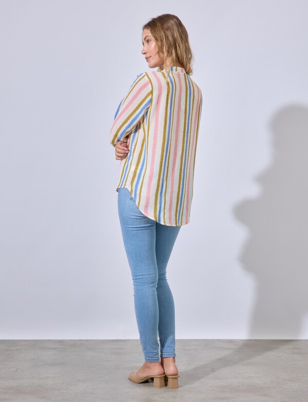 Blusa Lineas CRUDO/MULTI