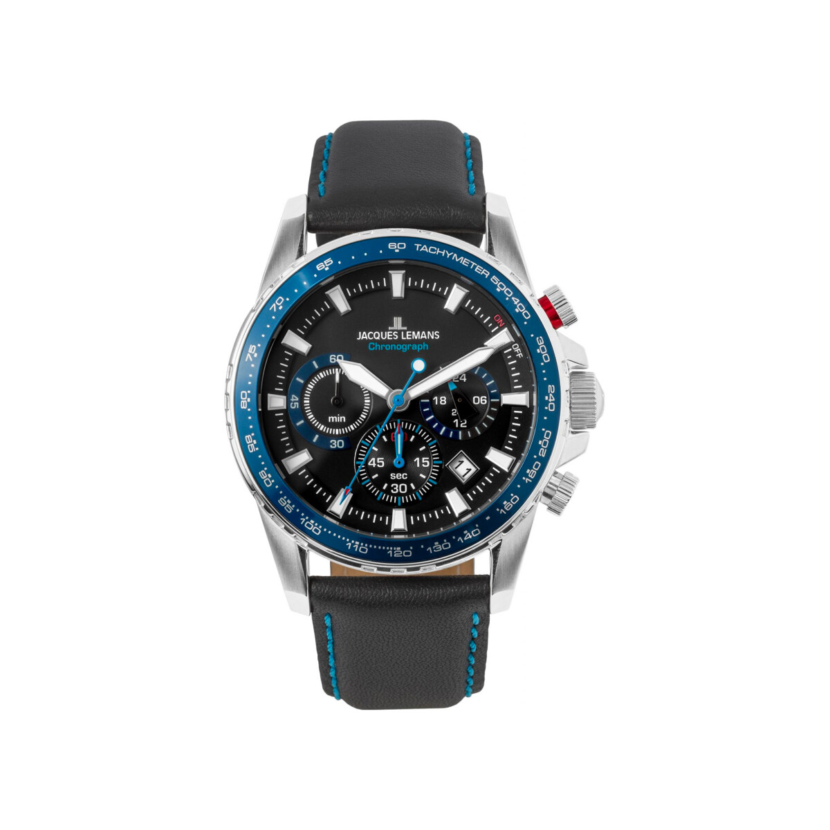 Reloj Jacques Lemans Liverpool 1-2099B.1 - Negro/Azul/Plateado 