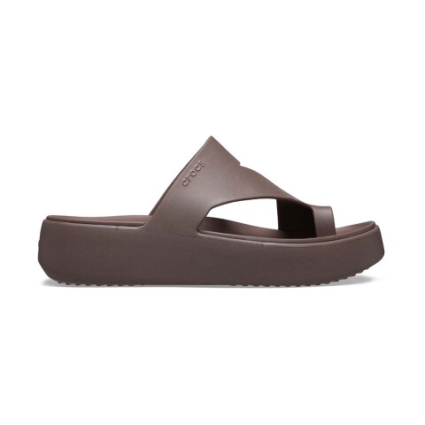 Sandalias Crocs Getaway Platform Toe Loop Mujer Truffle