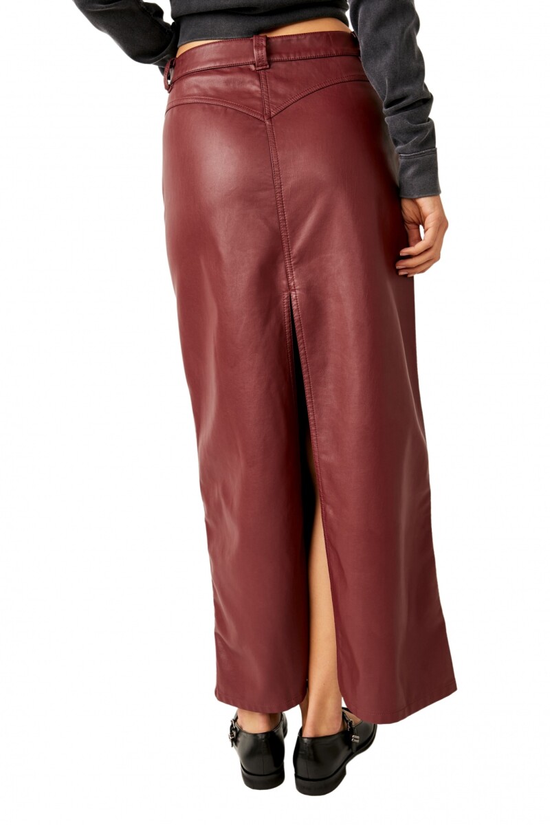 CITY SLICKER VEGAN MAXI Bordo