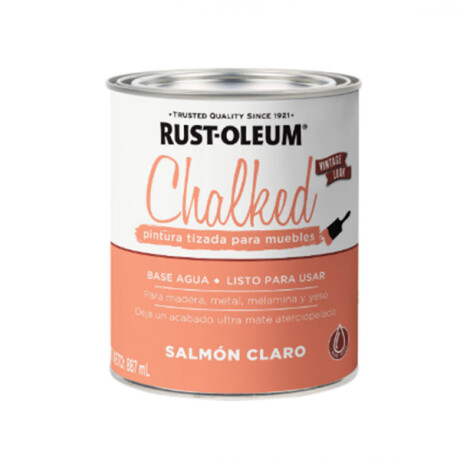 Esmalte Tizado Chalked 0.9L Rust-Oleum Salmón Claro