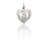 Dije Medalla Virgen Niña-Plata 925-Sin Piedra-CP3010 Sinpiedra