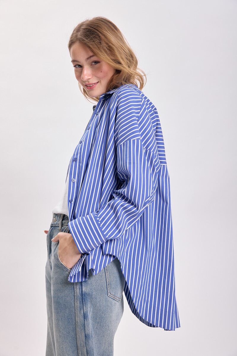 Camisa especial rayas Azul