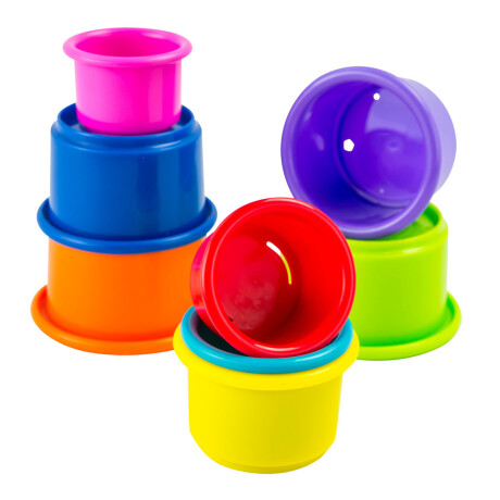 Set x8 vasitos de colores apilables Set x8 vasitos de colores apilables