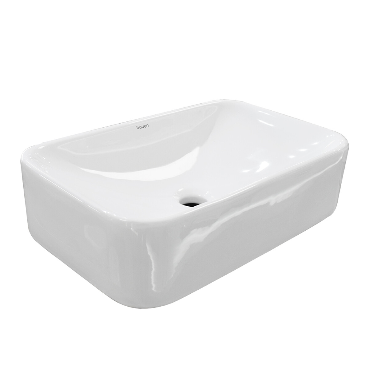 Bacha De Apoyo Rectangular Blanca 