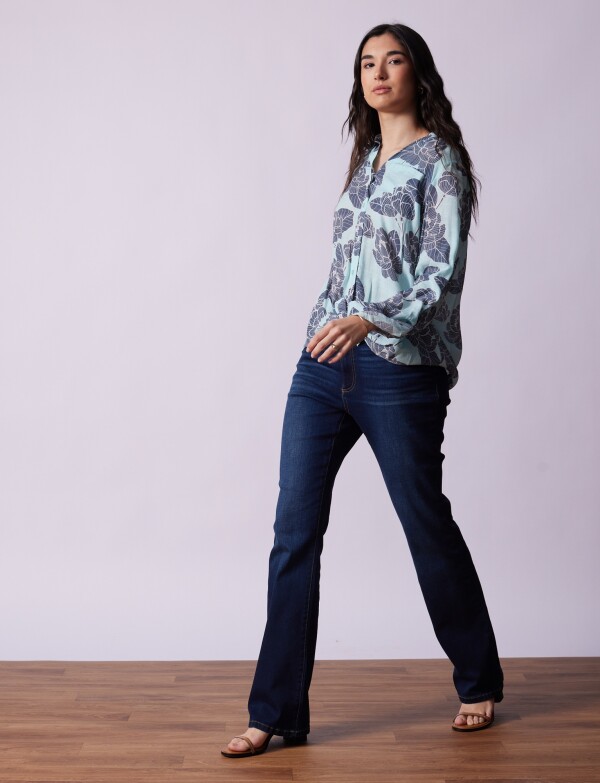 Blusa Nudo Printed CELESTE/MULTI