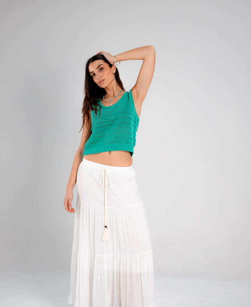 Pollera Isabella blanca
