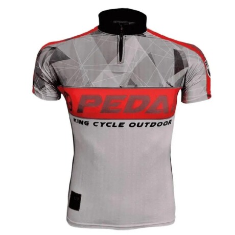 Camiseta de ciclismo con bolsillos Rojo