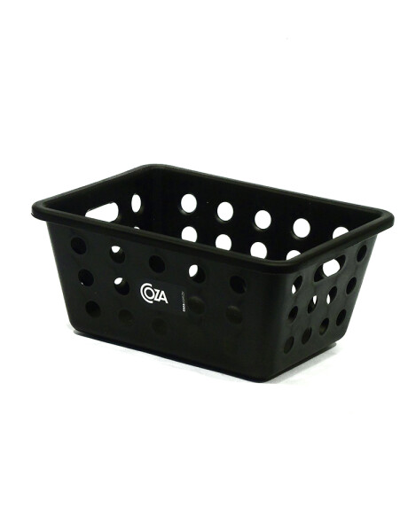 CESTO RECTANGULAR CHICO 18.5x13.5x8CM COZA NEGRO CESTO RECTANGULAR CHICO 18.5x13.5x8CM COZA NEGRO
