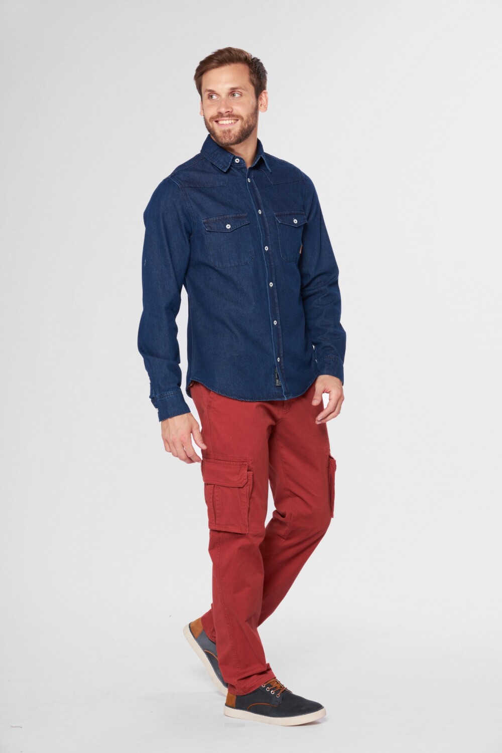 PANTALÓN CARGO SPANDEX Terracota