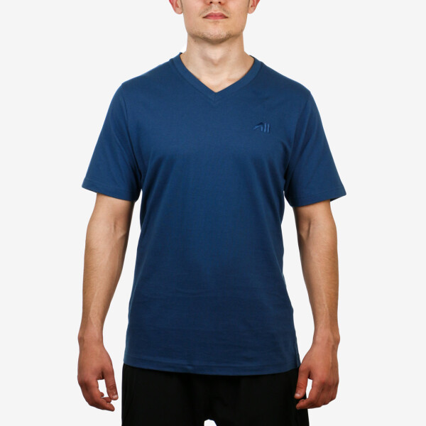 Austral Men's V Neck T-shirt - Navy Marino