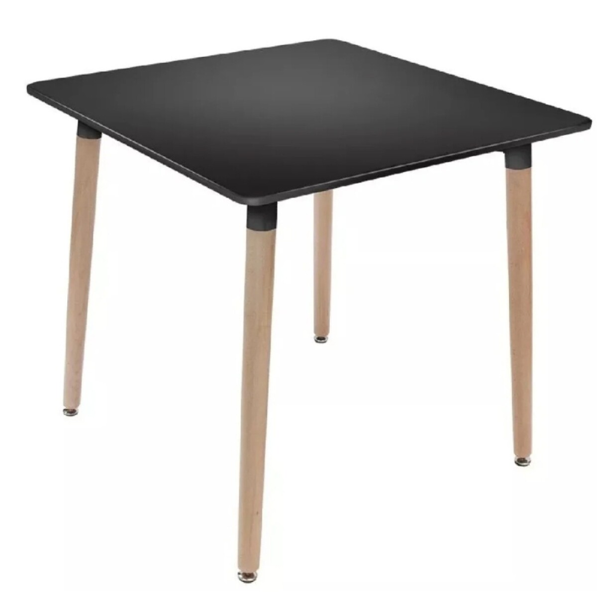 Mesa Eames Negra Cuadrada 80cm 