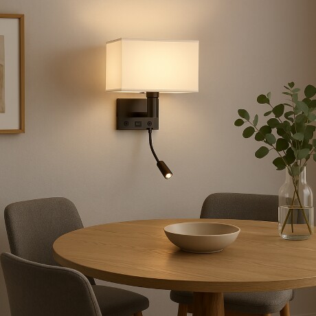 ARTEFACTO DE PARED AUSTRIA NEGRO LED Artefacto Para Pared Austria Negro