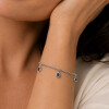 Pulsera Constelación de Moon en Plata 925 con Zafiros Pulsera Constelación de Moon en Plata 925 con Zafiros